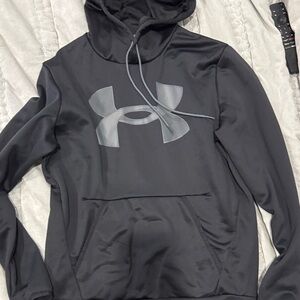 Under Armour Black and Gray Hoodie size Small